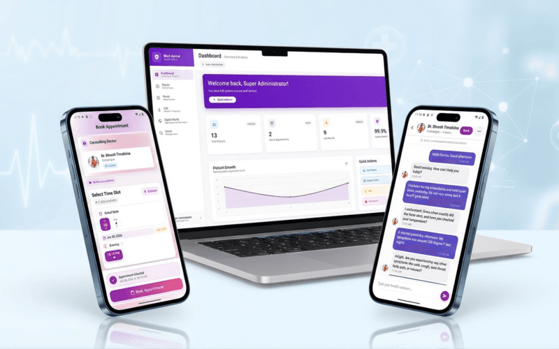 Health Application (Web & Mobile) project preview