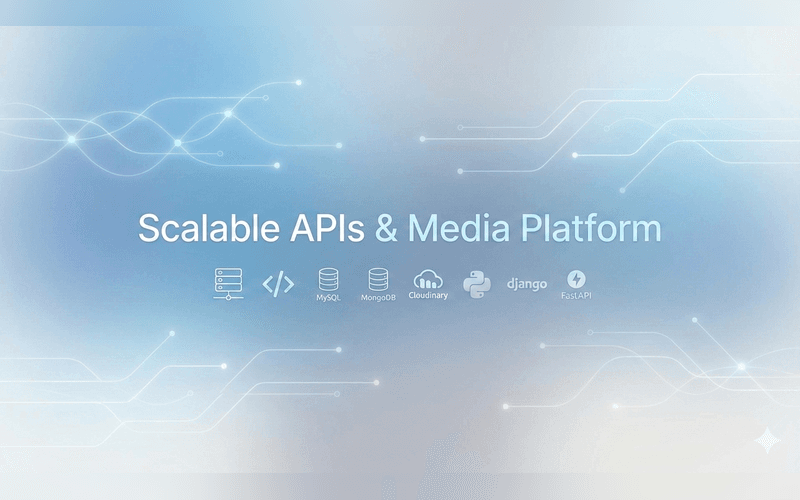Scalable APIs & Media Platform project preview